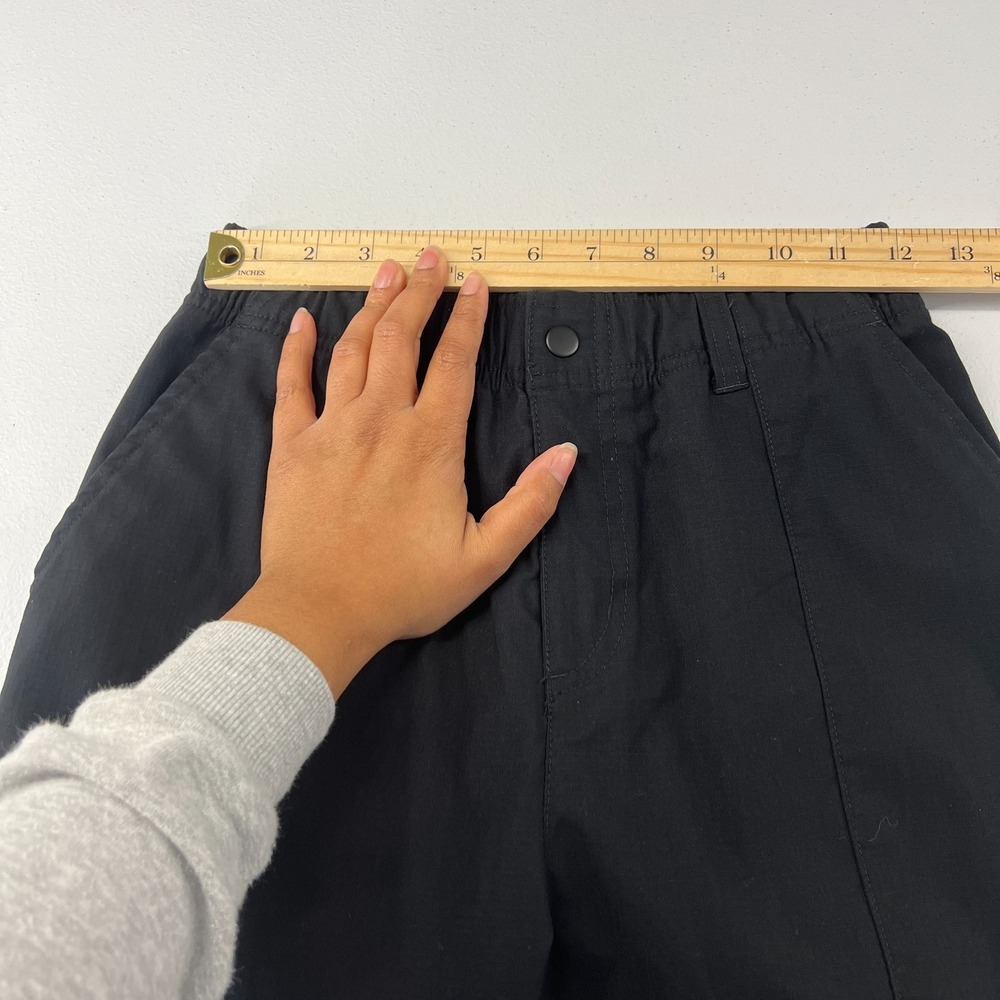 Nike Air Jordan Cargo Pants Womens XS Black Cotton Loose Fit High Rise Outdoor - Picture 9 of 16